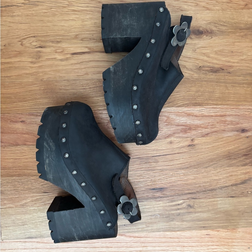Buffalo David Bitton Black Platform Shoes - Picture 4 of 8